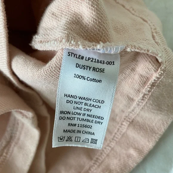 Nordstrom Pink Button Up Short Sleeve Romper S - Picture 5 of 6